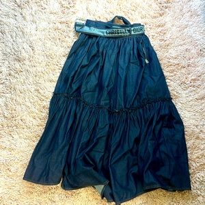 Blue denim skirt, Christian Dior (Paris), women’s size 6